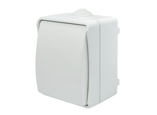 Łącznik 2-biegunowy Aqua Plus IP54 biały
