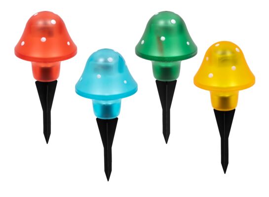 Lampka solarna Grzybek mix kolorów