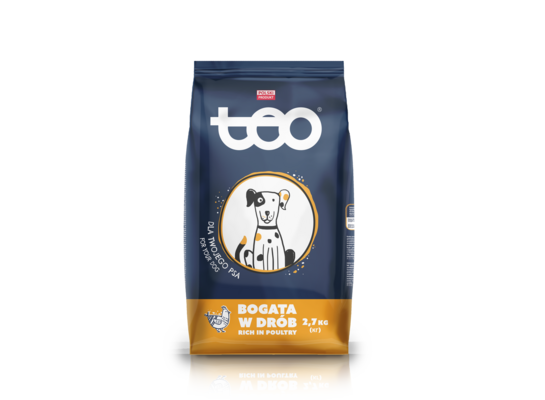 Karma sucha dla psa drób 2,7 kg TEO