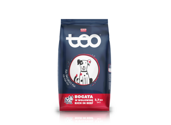 Karma sucha dla psa wołowina 2,7 kg TEO