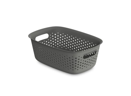 POJEMNIK OPENSTORE 28X19,5X10,5CM 3,5L SZARY (5320)