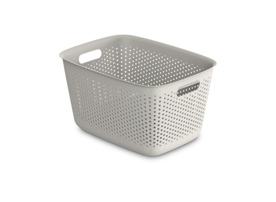 POJEMNIK OPENSTORE 39X29X22CM 17L BEŻOWY (5550)