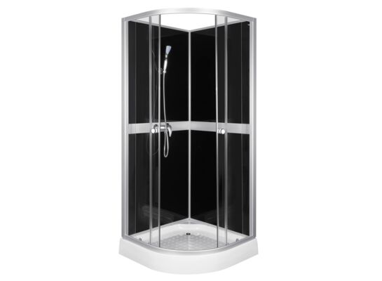 Kabina natryskowa Classic 80 black z baterią natryskową EC 04 Kerra