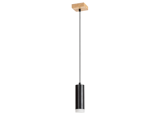 Lampa wisząca Toras GU10 1 x 5 W dąb/czarny