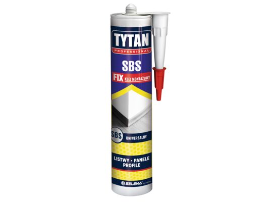 Klej montażowy SBS FIX 290 ml żółty TYTAN PROFESSIONAL