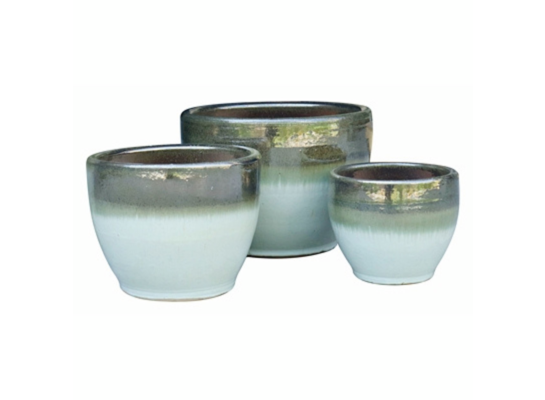 Donica ceramiczna szkliwiona Ombre Low 28 x 23 cm