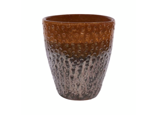 Donica ceramiczna szkliwiona Copper 20 x 23 bicolor