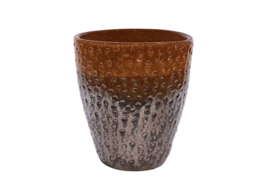 Donica ceramiczna szkliwiona Copper 32 x 36 bicolor