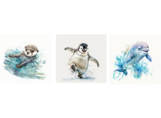 Zestaw obrazów 012DB, 3 x 20 x 20 cm