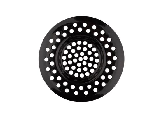Sitko do zlewu nierdzewne lakierowane 8 cm czarne