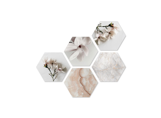 Zestaw panel heksagonalny 1, 5 x 35 x 40 cm