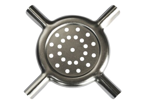 Krzyżak na palnik gazowy LUX nierdzewny srebrny