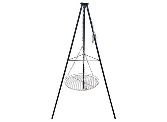 Grill ogniskowy na trójnogu ruszt 55 cm