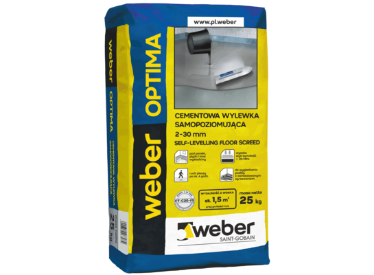 Wylewka samopoziomująca WEBER Optima 25 kg