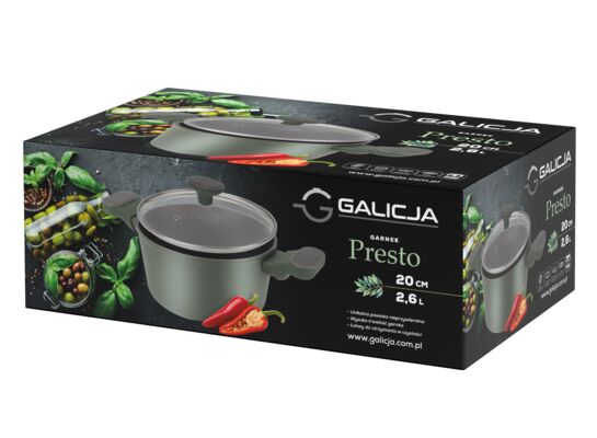 Garnek PRESTO 20 cm/ 2,6 l zielony