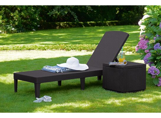 Leżak ogrodowy Jaipur brązowy Keter