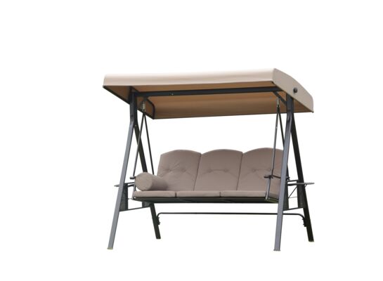 Huśtawka ogrodowa 3 osobowa z daszkiem