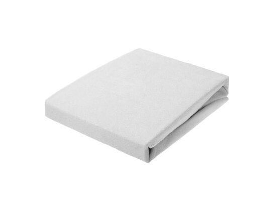 Prześcieradło frotte 220 x 200 cm szary