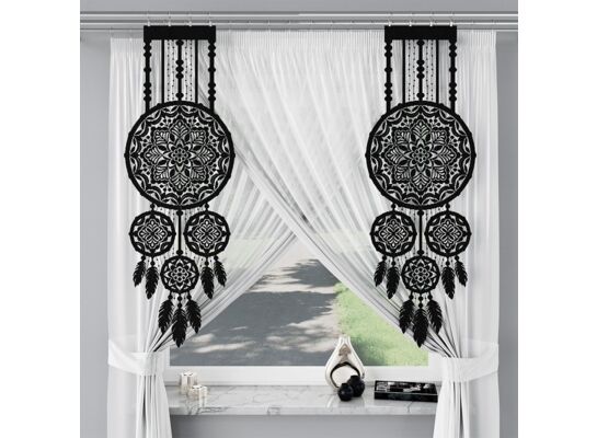 Panel żakardowy Lean 130 x 45 cm czarny