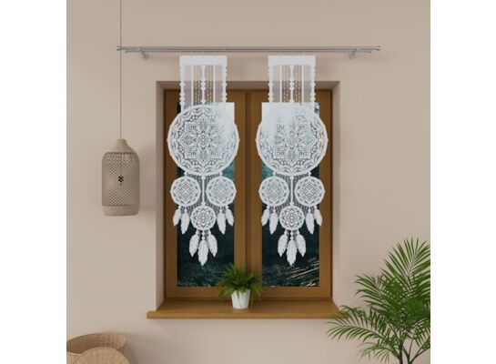 Panel żakardowy Lea 130 x 45 cm biały