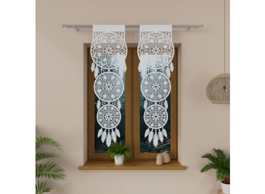 Panel żakardowy ALia 140 x 43 cm biały