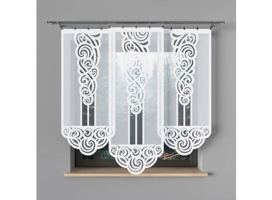 Firana Ewa panel żakardowy 140 x 60 cm biały