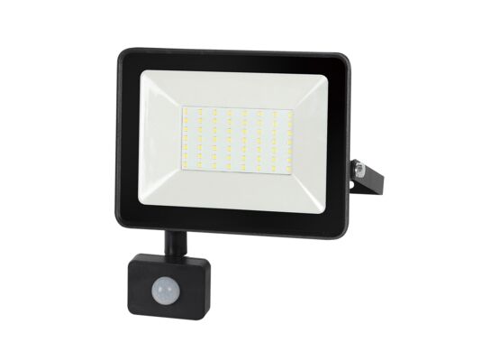 Naświetlacz LED halogen domo 50 W czujnik PIR zimna biel