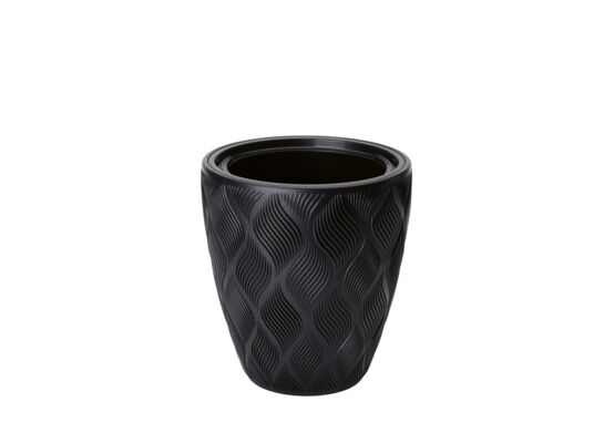 Doniczka Flow 30 cm czarny głęboki