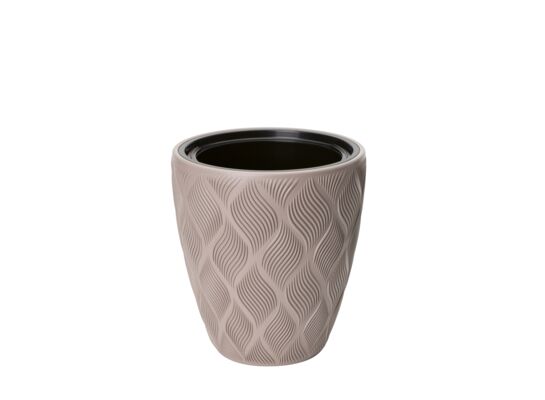 Doniczka Flow 40 cm szaro-bezowy