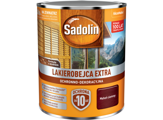 Lakierobejca Ochronno-Dekoracyjna Extra Ciemny Mahoń 0,75 l Sadolin
