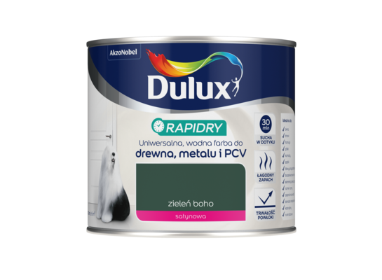 Farba akrylowa Dulux Rapidry 400 ml SAT zieleń boho