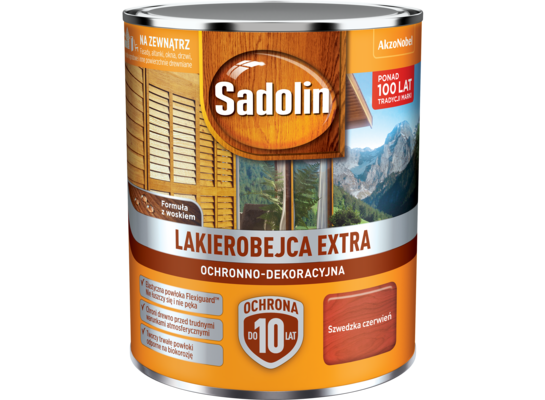 Lakierobejca Ochronno-Dekoracyjna Extra Szwedzka Czerwień 0,75 l Sadolin