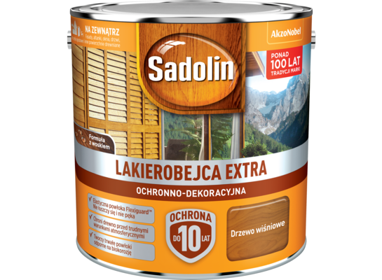 Lakierobejca Ochronno-Dekoracyjna Extra Drzewo Wiśniowe 2,5 l Sadolin