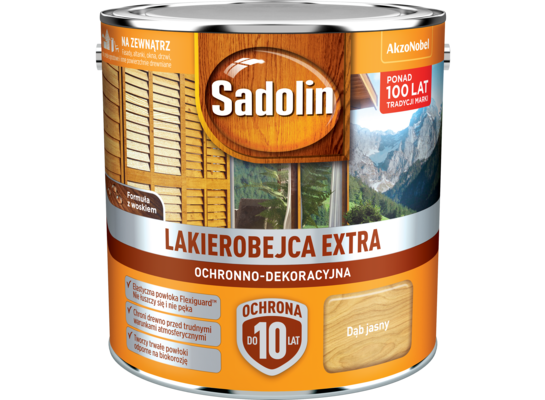 Lakierobejca Ochronno-Dekoracyjna Extra Dąb Jasny 2,5 l Sadolin