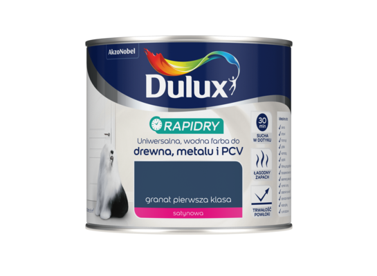Farba akrylowa Dulux Rapidry 400 ml SAT granat pierwsza klasa