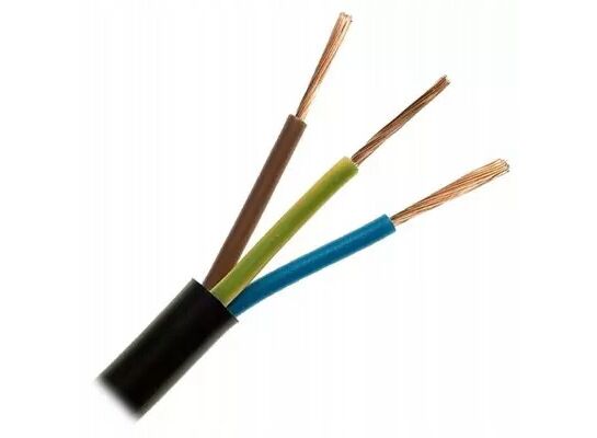 Przewód OW 3x2,5 mm² czarny, guma, szpula 25 m