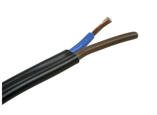 Przewód OMYp 2x1,0 mm² czarny szpula 100 m