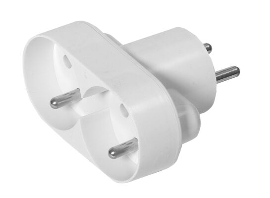 Rozgałęźnik 2 gniazda z uziemieniem czeski