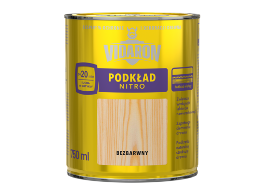 Podkład Nitro do drewna 0,75 l VIDARON