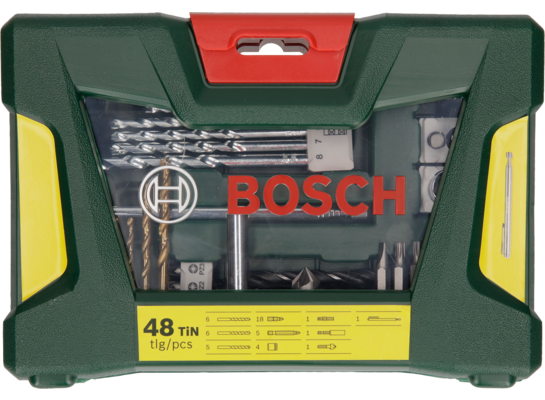 Zestaw wierteł i bitów do wkrętarek walizka V-Line 48-częściowy BOSCH