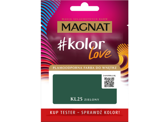 Farba #Kolor Love TESTER KL25 zielony 25 ml Magnat