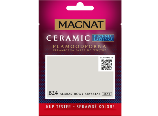 Farba ceramiczna MAGNAT Kitchen&Bathroom tester alabastrowy kryształ B24 30 ml