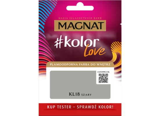 Farba #Kolor Love TESTER KL18 szary 25 ml Magnat