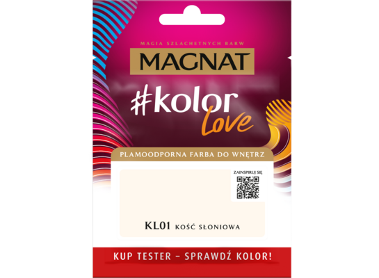 Farba #Kolor Love TESTER KL01 kość słoniowa 25 ml Magnat
