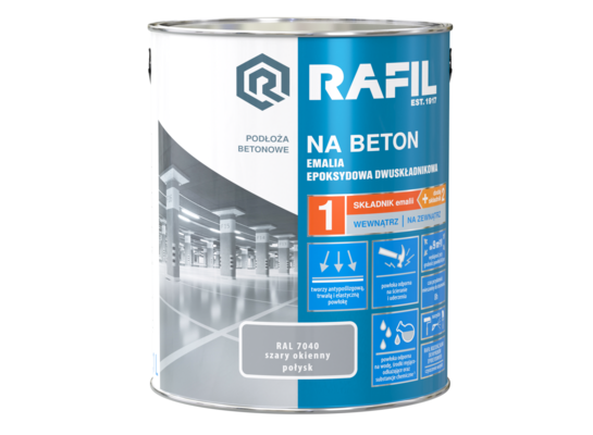 Emalia epoksydowa Na Beton szary RAL7040 2,1 l RAFIL