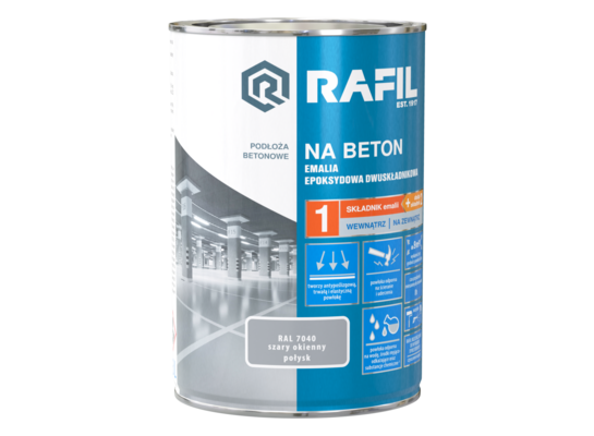 Emalia epoksydowa Na Beton szary RAL7040 0,63 l RAFIL