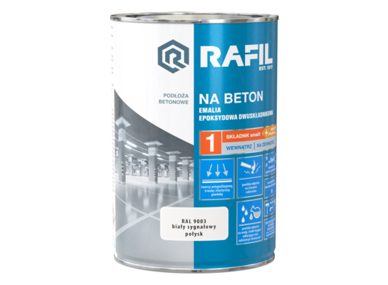 Emalia epoksydowa Na Beton biały RAL9003 0,63 l RAFIL