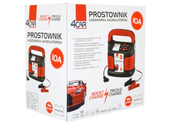 Prostownik 10 A 12/24 V 4Car