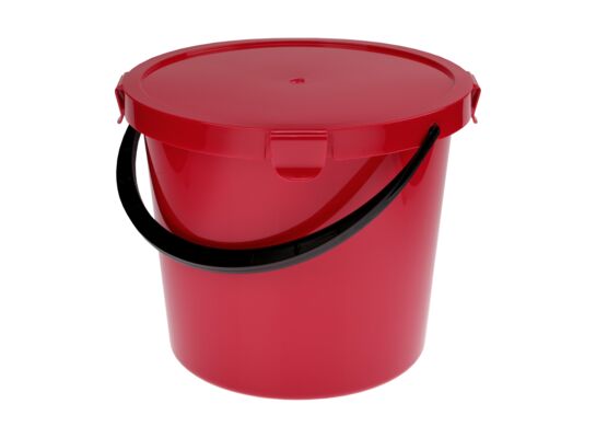 Wiadro z pokrywą Berry 10 l czerwone