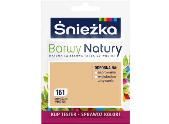 Farba lateksowa Barwy Natury TESTER słoneczne wzgórze 161 25 ml Śnieżka
